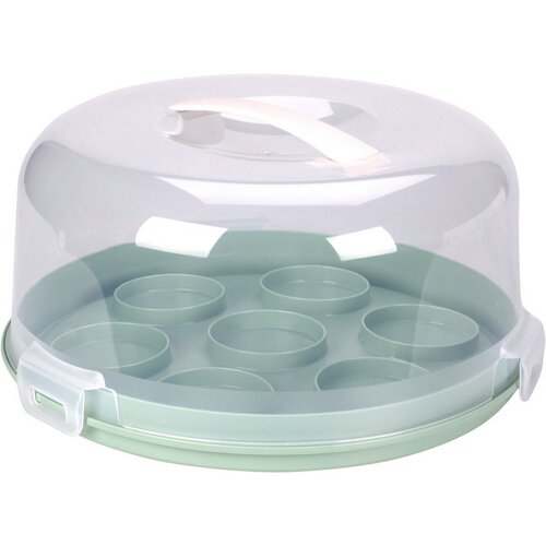 Tavă de servire cu capac EH 2in1, diametru 28 cm,alb