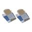 Mănușă de bucătărie Bellatex Patchwork albastru, 28 x 18 cm, 2 buc