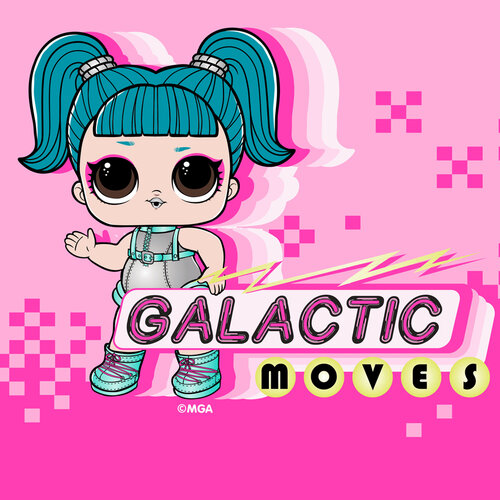 Otroška čarobna brisača L.O.L. Galactic Moves, 30x 30 cm