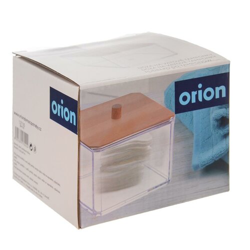 Orion Коробка для ватних паличок WHITNEY, 9,5 х 9,5 х 8 см