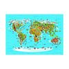 Detská fototapeta XXL Mapa sveta 360 x 270 cm, 4 diely