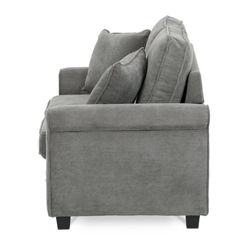 Dvoumístná pohovka ASB-4170 GREY2, manžestr, šedá