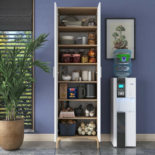 Skříň Jeny Walnut and White