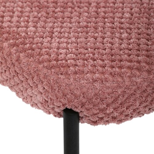 Étkező szék Bouclé CT-W1077 PINK2, rózsaszín