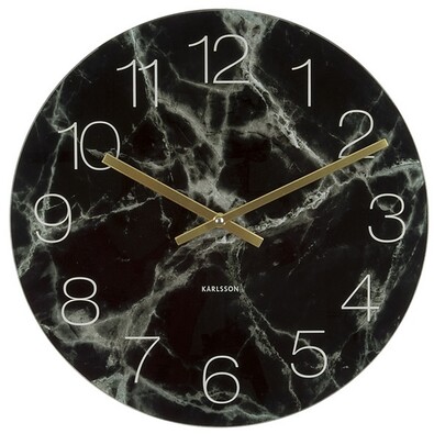 Karlsson 5618BK Designové nástenné hodiny, 40 cm