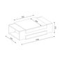 Stolik konferencyjny Nora White Walnut
