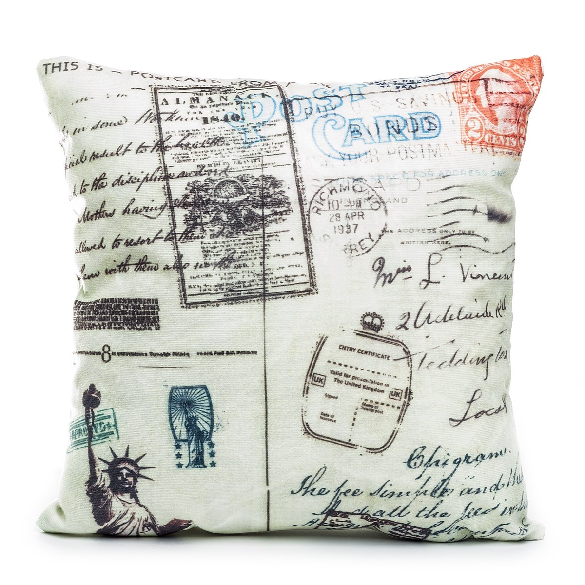 Jahu Obliečka na vankúšik Postcard NY, 45 x 45 cm