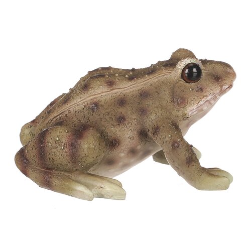 Gartendekoration Frosch, 10 x 6 x 8 cm, Polyresinbraun  ,