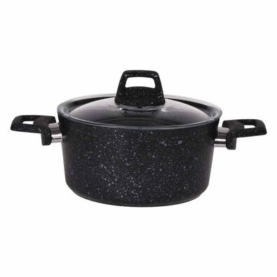 Cratiță din aluminiu cu capac EH Granite 4,4 l , diam. 24 cm