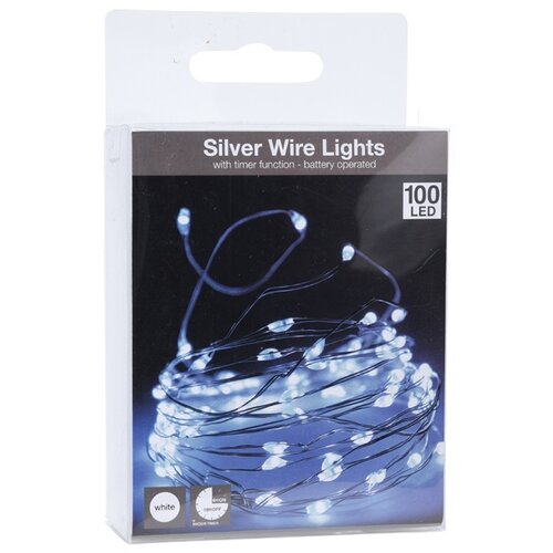 Leuchtdraht Clarion 100 LEDs, kaltes Weiß