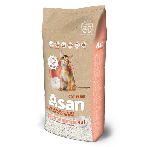 Asan Cat Ekologické podstielka pre mačky Pure, 42 l