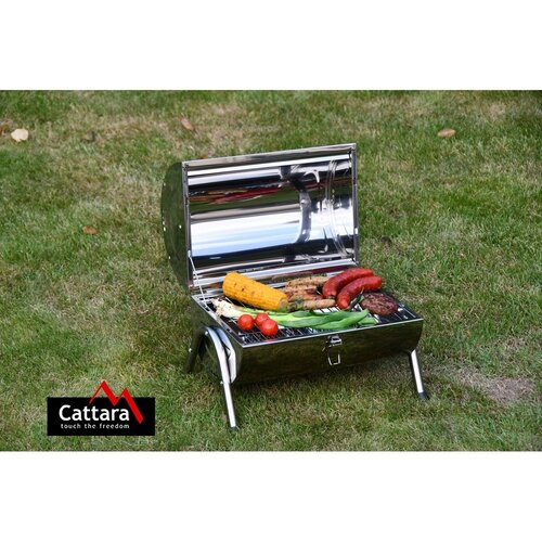 Cattara Grill podróżny na węgiel drzewny Double, 42 x 38 x 26 cm