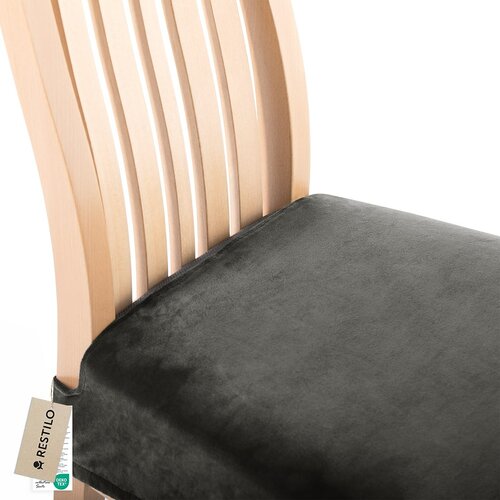 Restilo Husă elastică pentru scaun Sento gri închis, 40 x 40 + 5 cm
