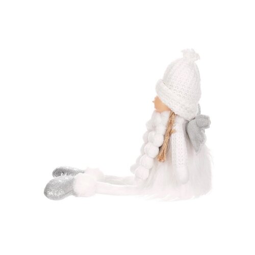 Decorațiuni de Crăciun Înger cu inimă, înălțime 41cm, alb