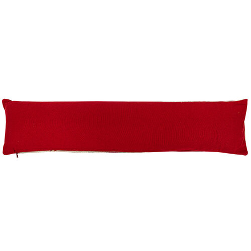 Ozdobný těsnicí polštář do oken Srdíčka červená, 90 x 20 cm