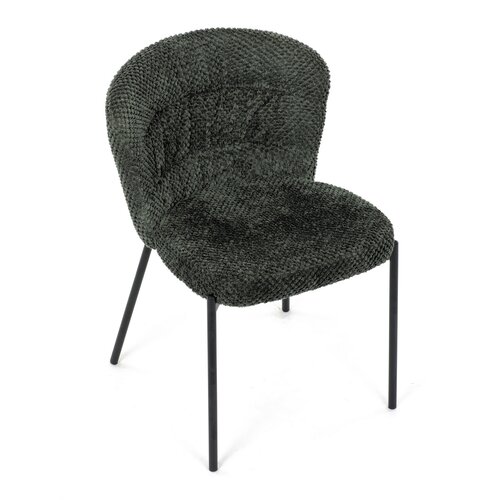 Esszimmerstuhl-Set Bouclé CT-W1077 GRN2, 4 Stück