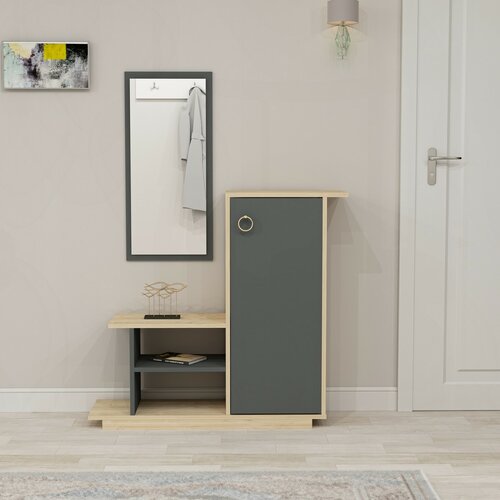 Predsieňová zostava Asia Oak and Anthracite