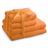 AmeliaHome Комплект рушників для рук та рушників для ванни Amari оранжевий, 2 шт. 50 x