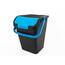 Сміттєвий бак для сортування відходів Practic, 35л, синя кришка