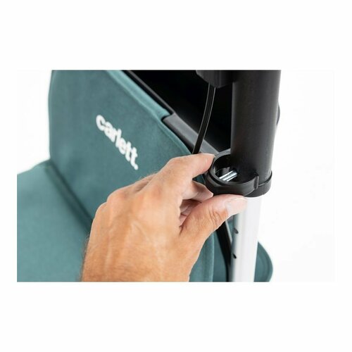 Carlett Senior Assist nakupovalna torba na kolesih38 l, rubin