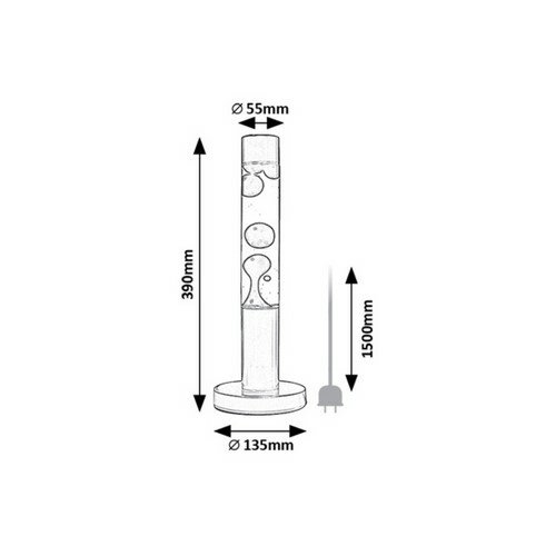 Lampă de design Rabalux 76027 de masă LED Lavastic, negru