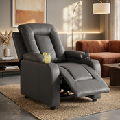Fotoliu TV de relaxare Imperial, reglabil,  gri