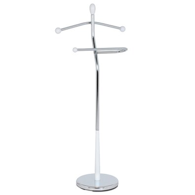 Stummer Diener 82646 WT Chrom/Weiß, 118 cm