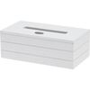 Box na kapesníky Beatty bílá, 25 x 13,5 x 9 cm