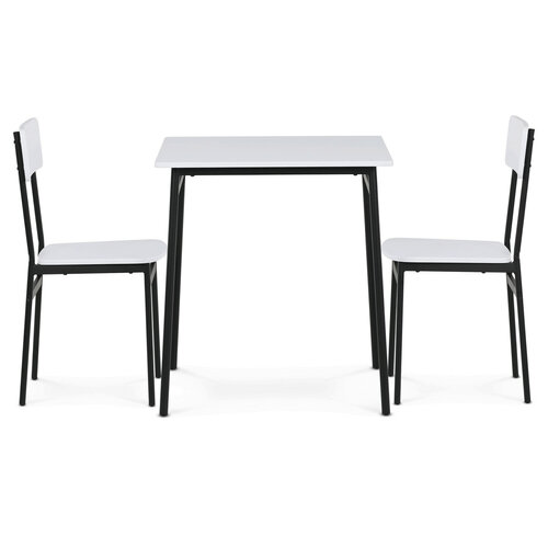 Jídelní set pro 2 osoby CORE White, černá konstrukce