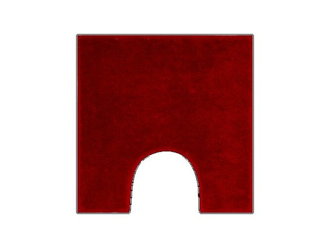 Dywanik na WC Grund ROMAN czerwony, 50 x 50 cm