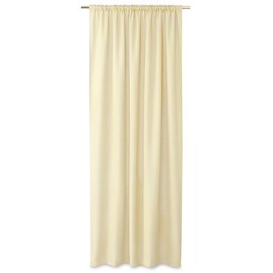 Restilo Oxford Pleat függöny, krémszínű, 140 x 250 cm