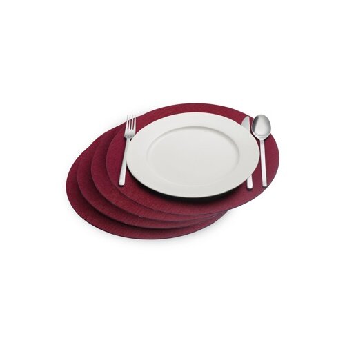 Westmark Tischset COZY, Durchmesser 35 cm, 4er-Set, rot