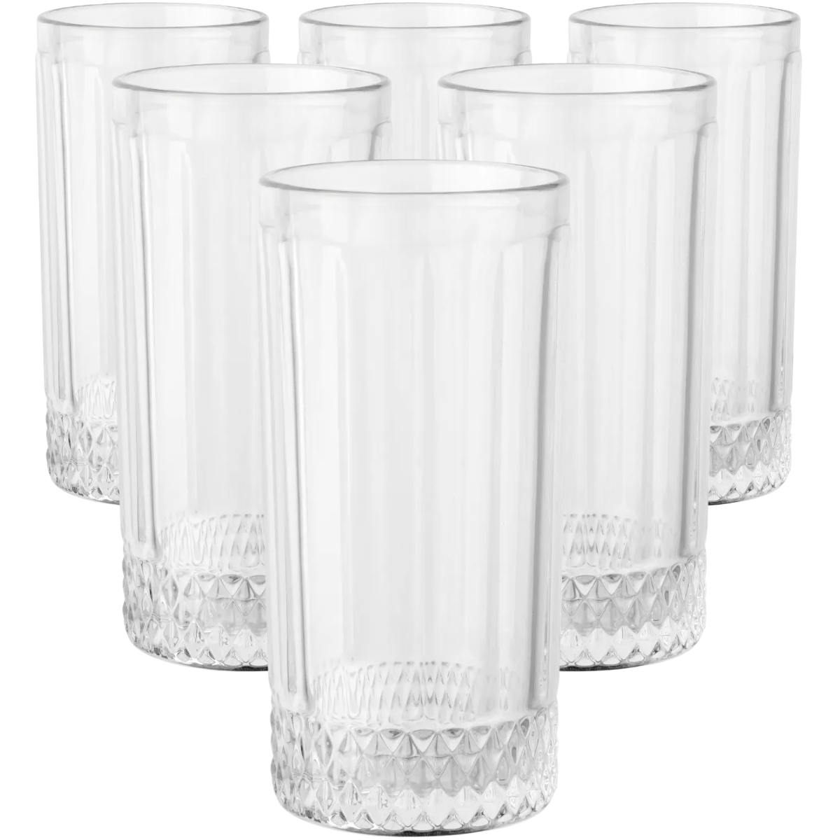 Altom Zestaw wysokich szklanek Luca 360 ml, 6 szt., L