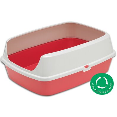 Moderna Toaleta dla kotów Maryloo różowy, 50 x 38 x 21,4 cm