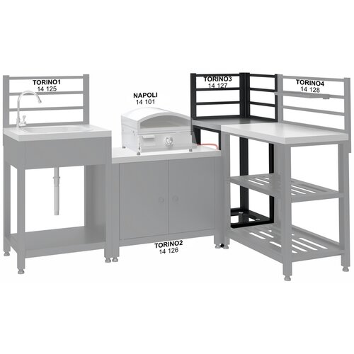 Cattara 14127 modul rohový pre vonkajšiu kuchyňu Torino 3