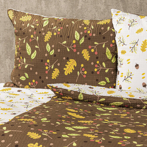 4Home Krepové povlečení Podzim, 220 x 200 cm, 2 ks 70 x 90 cm