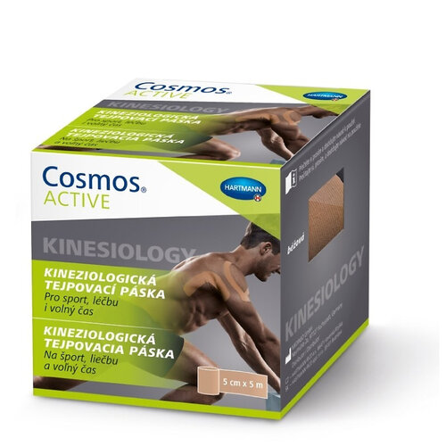 Cosmos Bandă adezivă Active 5 cm x 5 m, bej