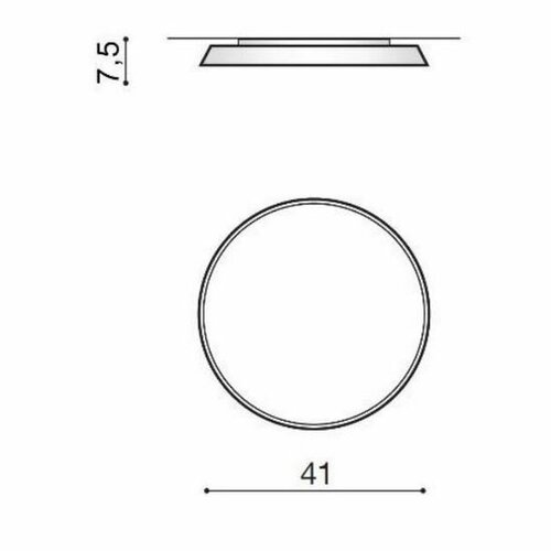 Azzardo AZ2732 oprawa sufitowa natynkowa LED Cortona, śr. 41 cm, 3000 K, 24 W 1840 LM