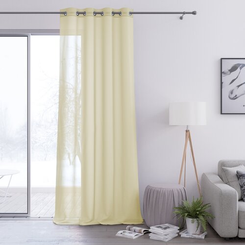 Perdea Restilo Voile Eyelets, ecru, 140 x 250 cm