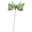 Dekorace Motýlek zelená, 15 cm