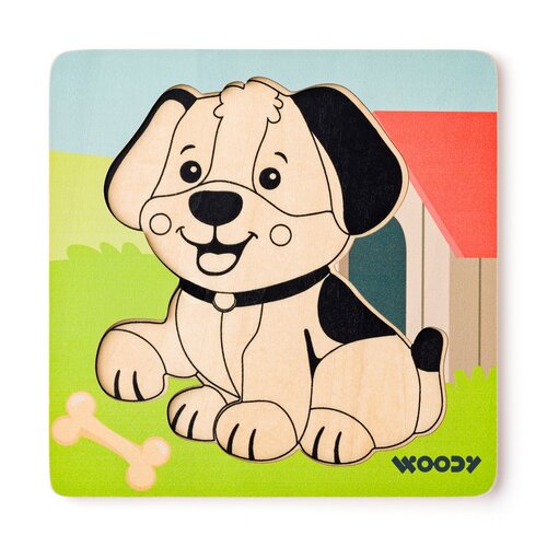 Woody Puzzle Baby Psík