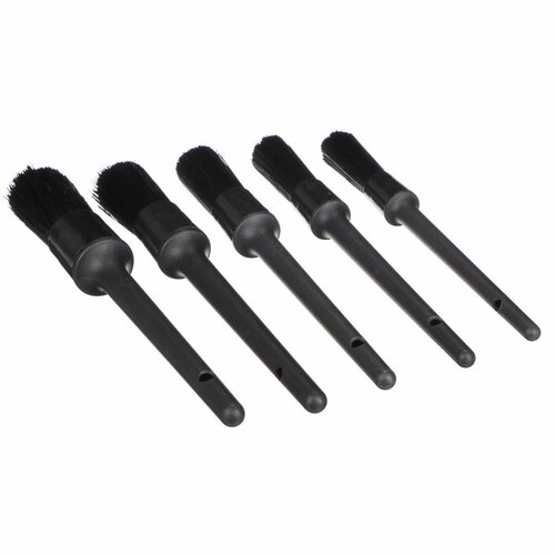 Sixtol Komplet trdih preciznih čopičev za čiščenjeavtomobila CAR DETAILING BRUSH 5 HARD, 5 kos