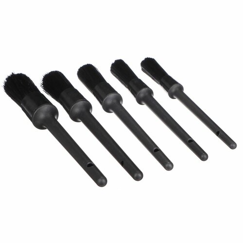 Sixtol Zestaw twardych szczotek precyzyjnych do czyszczenia aut CAR DETAILING BRUSH 5 HARD, 5 szt.