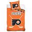 BedTex Bavlnené svietiace obliečky NHL Philadelphia Flyers, 140 x 200 cm, 70 x 90 cm