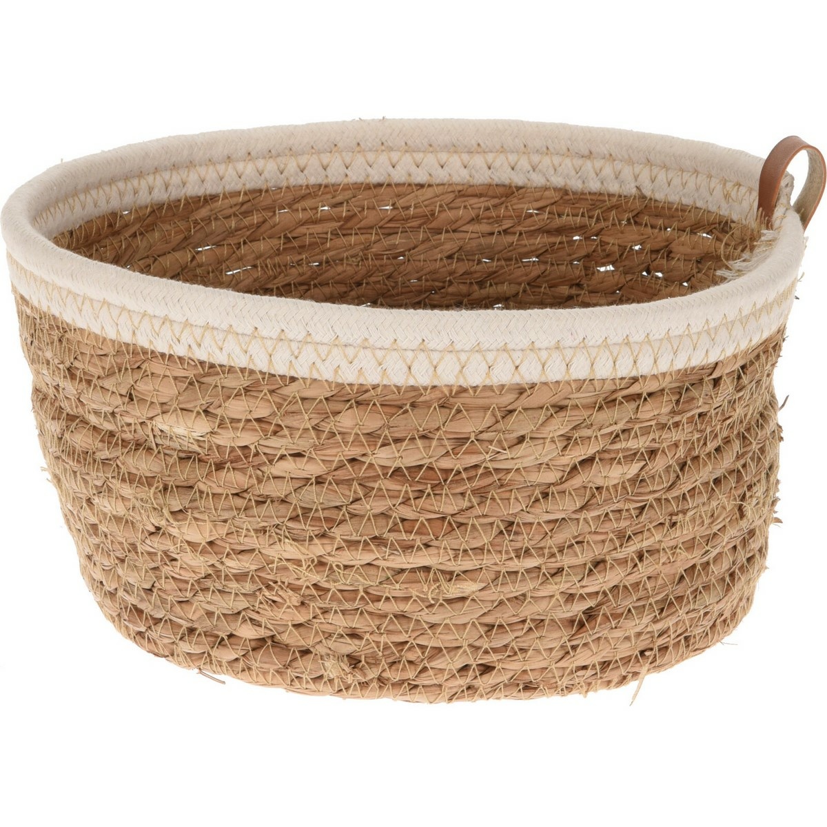 Pletený košík z morskej trávy Tanaro, 24,5 x 24,5 x 14 cm