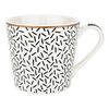 Florina porcelanska skodelica Black AvenueAstoria, 400 ml, črno-bela