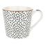 Florina porcelanska skodelica Black AvenueAstoria, 400 ml, črno-bela