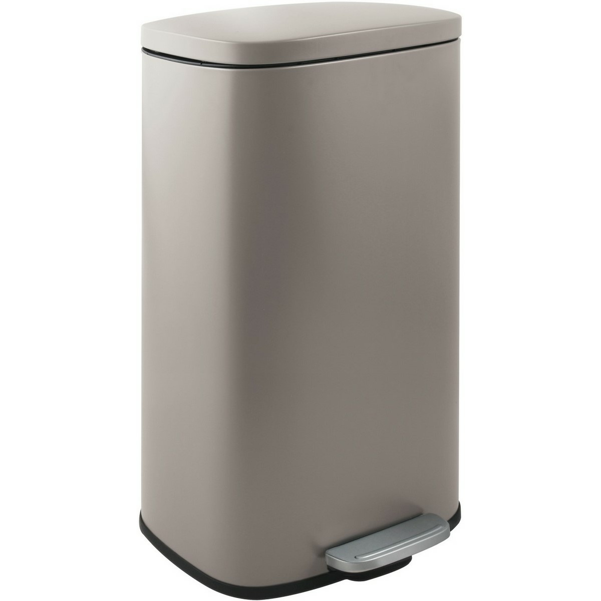 Spirella Kosz na śmieci z pedałem soft-close Akira 50 l, matowy szaro-brązowy, 50 l