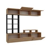 Set mobilier Perete TV Teak and Black