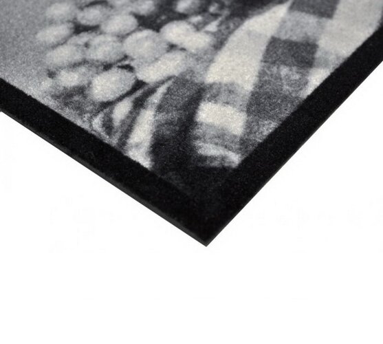 Vnútorná rohožka Šteňatá, 40 x 60 cm, biela + čierna, 40 x 60 cm